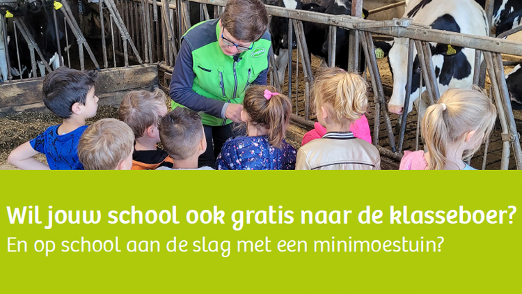 Eetbaar Groen en jouw school ook gratis naar de klasseboer?